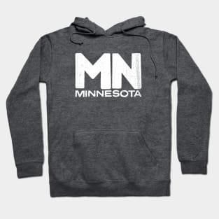 MN Minnesota State Vintage Typography Hoodie